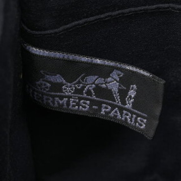 Hermes Yale Line Pouch MM Clutch Bag Shoulder Grey Canvas - Picture 8 of 9